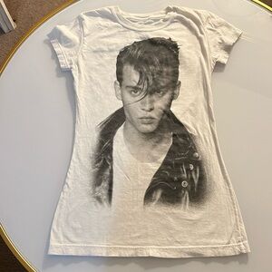 Johnny Depp Cry Baby fitted shirt . Small. Mint Condition!